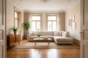 Valencia Ekstra Dyb 4-personers Sofa med Chaiselong Højre - Offwhite - Møbler - Sofaer - Sofa med chaiselong - 4 personers sofa med chaiselong
