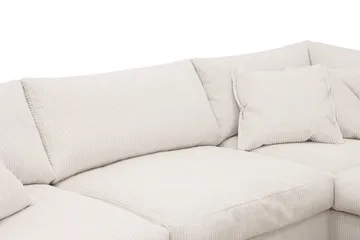 Valencia Ekstra Dyb 4-personers Sofa med Chaiselong Højre - Offwhite - Møbler - Sofaer - Sofa med chaiselong - 4 personers sofa med chaiselong