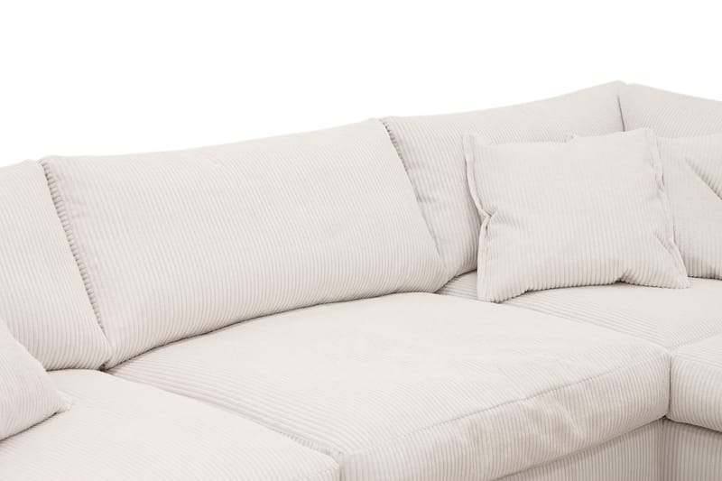 Valencia Ekstra Dyb 4-personers Sofa med Chaiselong Højre - Offwhite - Møbler - Sofaer - Sofa med chaiselong - 4 personers sofa med chaiselong