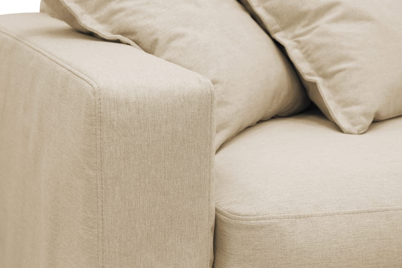 Valencia Ekstra dyb 4-personers sofa med chaiselong højre - Beige - Møbler - Sofaer - Sofa med chaiselong - 4 personers sofa med chaiselong