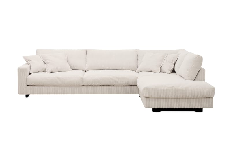 Valencia Ekstra Dyb 4-personers Sofa med Chaiselong Højre, Offwhite