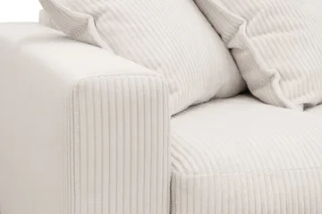 Valencia Ekstra Dyb 4-personers Sofa med Chaiselong Højre - Offwhite - Møbler - Sofaer - Sofa med chaiselong - 4 personers sofa med chaiselong