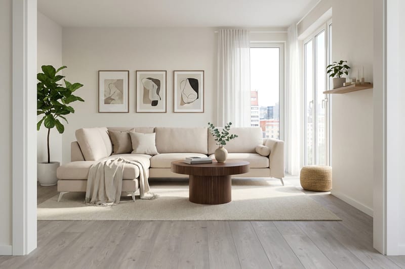 4-sits Soffa med Schäslong Scandinavian Choice Grande 03 Vänster Krom - Møbler - Sofaer - Sofa med chaiselong