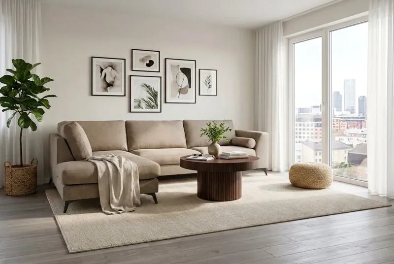 4-sits Soffa med Schäslong Scandinavian Choice Storm 09 Vänster Svart - Møbler - Sofaer - Sofa med chaiselong