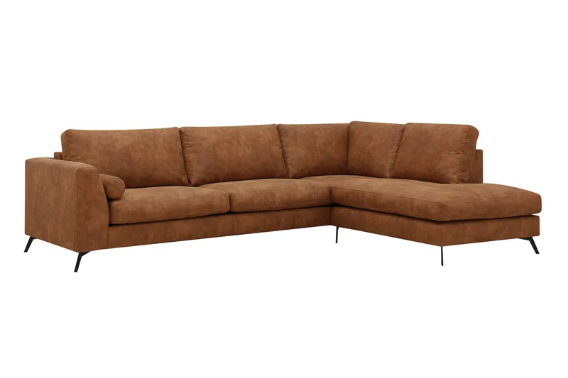 4-sits Soffa med Schäslong Scandinavian Choice Preston 24 Höger Svart - Møbler - Sofaer - Sofa med chaiselong
