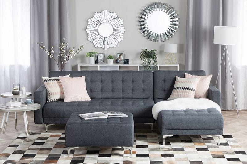 Aberdeen hjørnesofa 267 cm - Grå - Møbler - Sofaer - Sofa med chaiselong