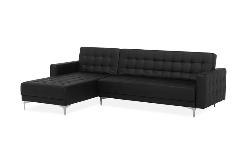 Aberdeen hjørnesofa 267 cm - Sort - Sofa med chaiselong - 4 personers sofa med chaiselong