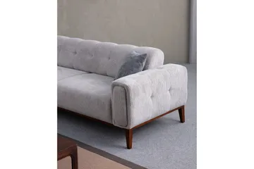 Adelphe 4-personers Sofa med Chaiselong - Lysegrå - Møbler - Sofaer - Sofa med chaiselong