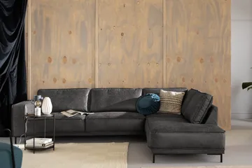 Akron 2,5-pers. Sofa med chaiselong Højre bonded læder - Møbler - Sofaer - Lædersofaer