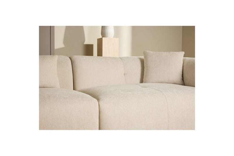 Almindelig sofa med enkel divan uden chaiselong VIND Hjørnesofa VIND Positano beige Beige - Møbler - Sofaer - Sofa med chaiselong