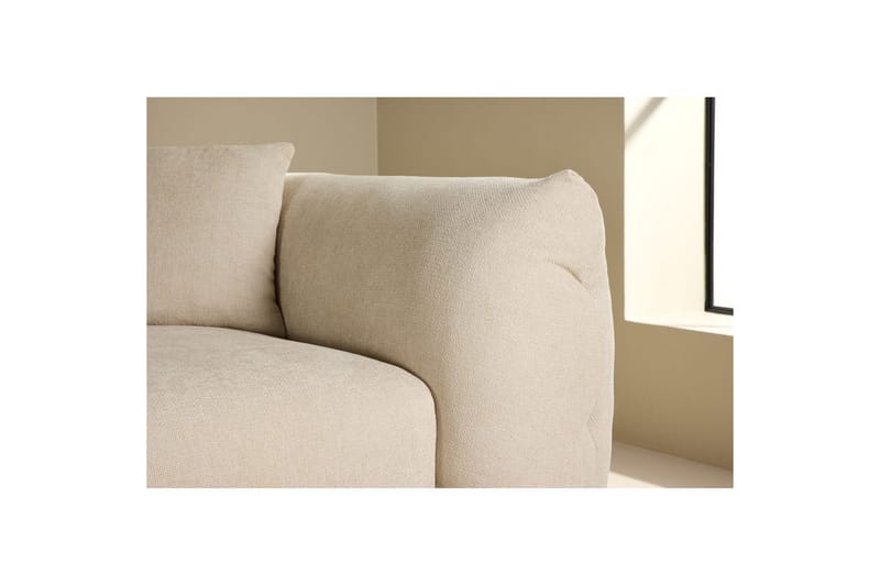 Almindelig sofa med enkel divan uden chaiselong VIND Hjørnesofa VIND Positano beige Beige - Møbler - Sofaer - Sofa med chaiselong