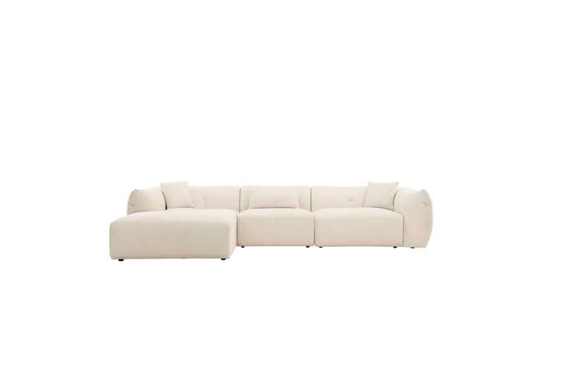 Almindelig sofa med enkel divan uden chaiselong VIND Hjørnesofa VIND Positano beige Beige, undefined