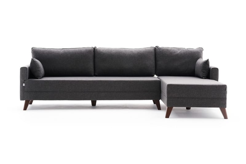 Antigua Chaiselongsofa Højre - Antracit/Brun - Møbler - Sofaer - Sofa med chaiselong
