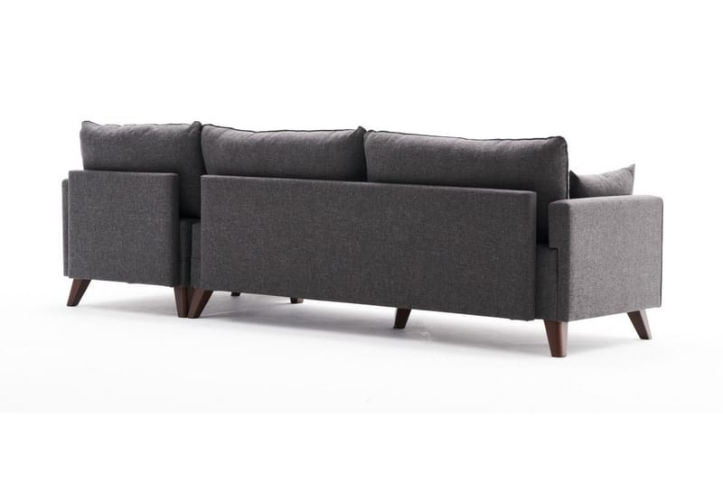Antigua Chaiselongsofa Højre - Antracit/Brun - Møbler - Sofaer - Sofa med chaiselong