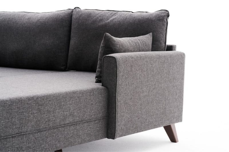Antigua Chaiselongsofa Højre - Antracit/Brun - Møbler - Sofaer - Sofa med chaiselong