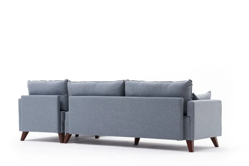 Antigua Chaiselongsofa Højre - Blå/Brun - Møbler - Sofaer - Sofa med chaiselong
