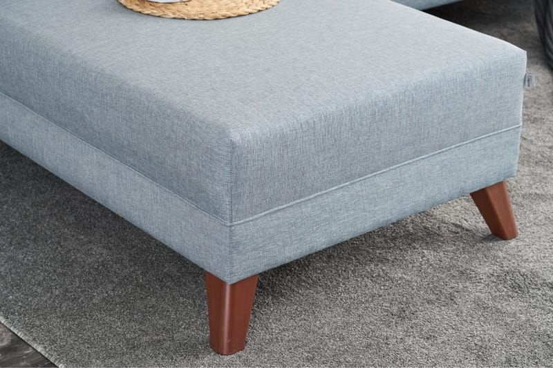 Antigua Chaiselongsofa Højre - Blå/Brun - Møbler - Sofaer - Sofa med chaiselong