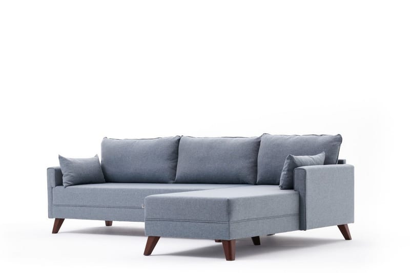 Antigua Chaiselongsofa Højre - Blå/Brun - Møbler - Sofaer - Sofa med chaiselong