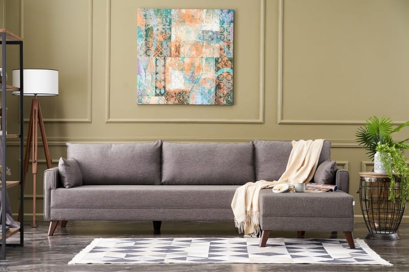 Antigua Chaiselongsofa Højre - Brun - Møbler - Sofaer - Sofa med chaiselong