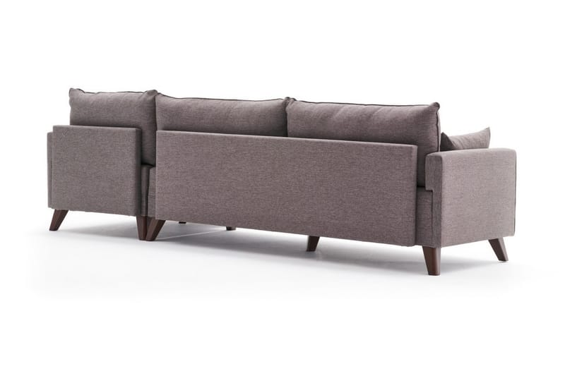 Antigua Chaiselongsofa Højre - Brun - Sofa med chaiselong - 4 personers sofa med chaiselong