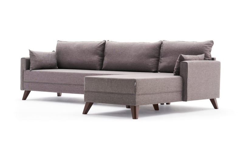 Antigua Chaiselongsofa Højre - Brun - Møbler - Sofaer - Sofa med chaiselong