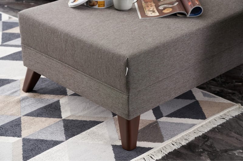 Antigua Chaiselongsofa Højre - Brun - Møbler - Sofaer - Sofa med chaiselong