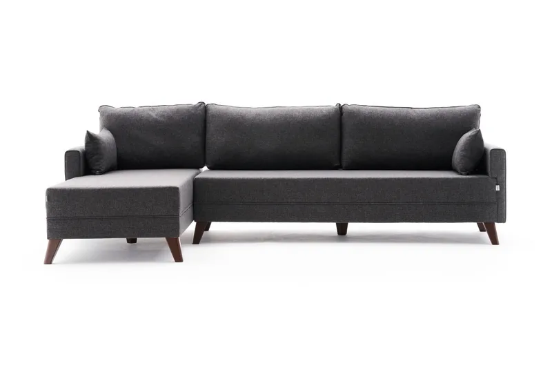 Antigua Chaiselongsofa Venstre, Antracit/Brun
