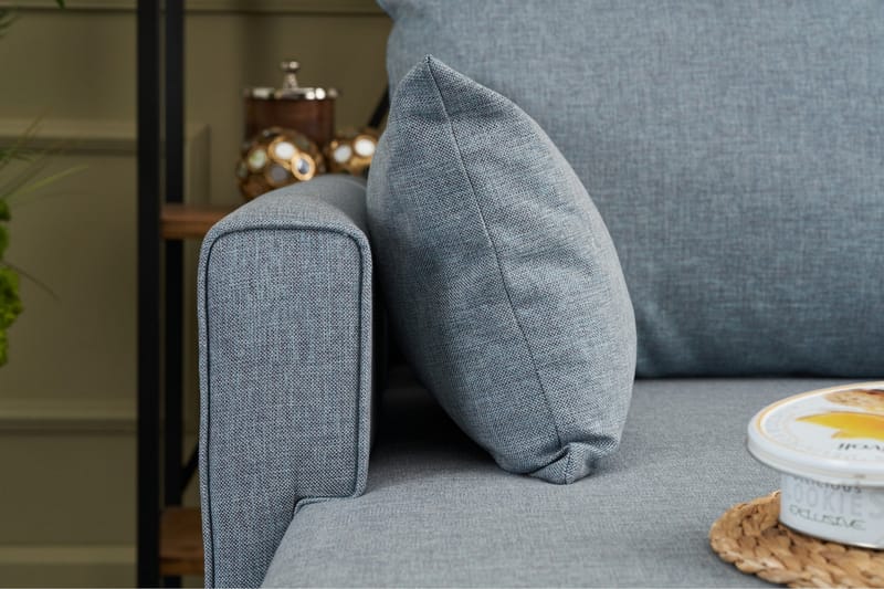 Antigua Chaiselongsofa Venstre - Blå/Brun - Møbler - Sofaer - Sofa med chaiselong
