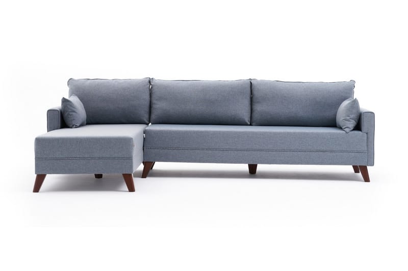 Antigua Chaiselongsofa Venstre - Blå/Brun - Møbler - Sofaer - Sofa med chaiselong