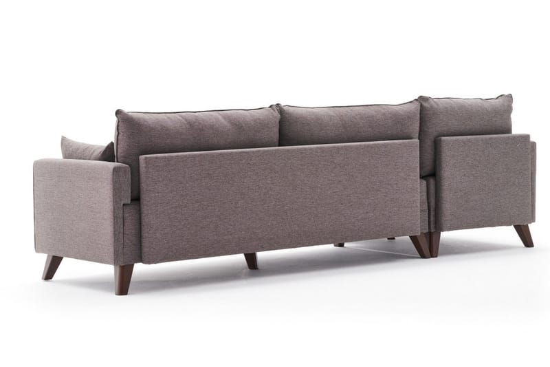 Antigua Chaiselongsofa Venstre - Brun - Sofa med chaiselong - 4 personers sofa med chaiselong