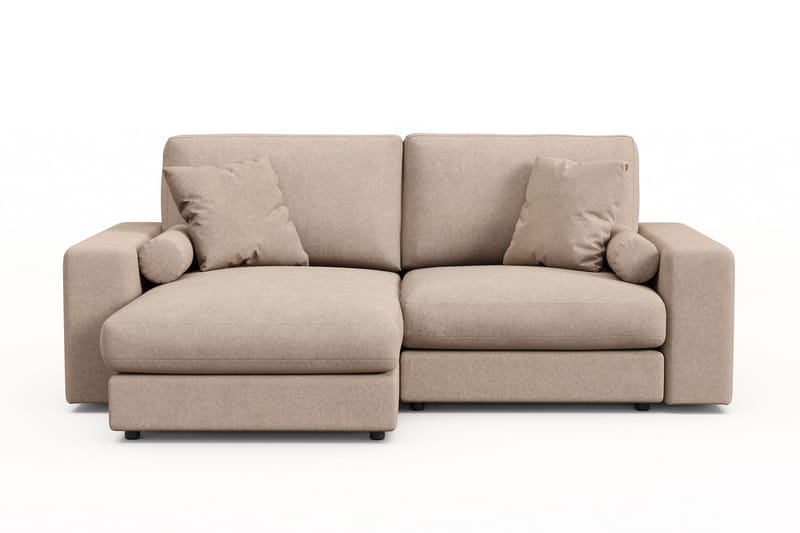 Arken Lyx 3-personers Vendbar L-formet Dyb Chaiselongsofa i stof - Beige - Møbler - Sofaer - Sofa med chaiselong