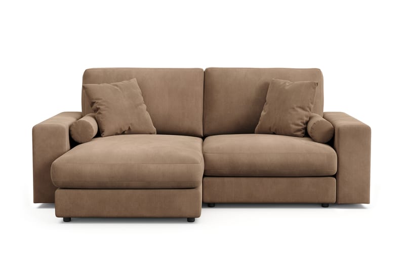 Arken Lyx 3-personers Vendbar L-formet Dyb Chaiselongsofa i Manchester - Brun - Møbler - Sofaer - Sofa med chaiselong