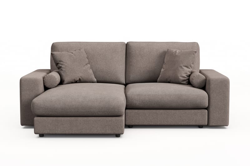 Arken Lyx 3-personers Vendbar L-formet Dyb Chaiselongsofa i stof - Brun - Møbler - Sofaer - Sofa med chaiselong