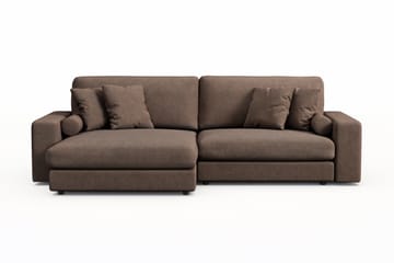 Arken Lyx 4-personers Vendbar L-formet Dyb Chaiselongsofa i stof
