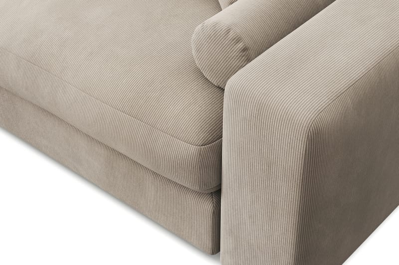 Arken Lyx 4-personers Vendbar L-formet Dyb Chaiselongsofa i Manchester - Greige - Møbler - Sofaer - Sofa med chaiselong
