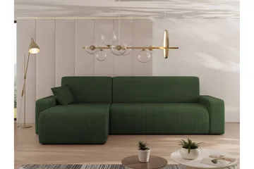 Barile Sofa med Divan 3-personers - Grøn - Møbler - Sofaer - Sofa med chaiselong