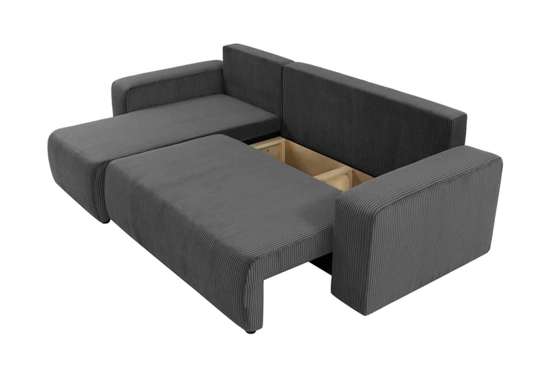 Barile Sofa med Divan 3-personers - Lys grå - Møbler - Sofaer - Sofa med chaiselong