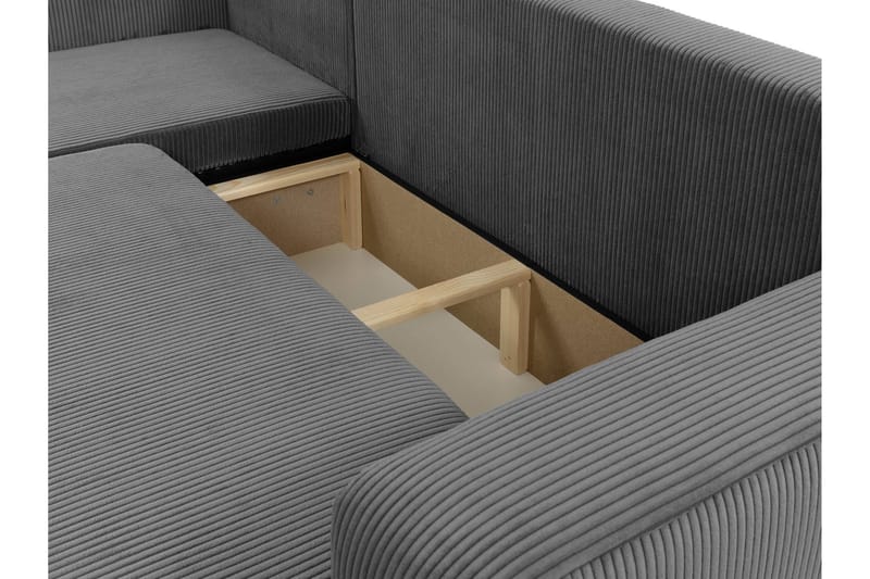 Barile Sofa med Divan 3-personers - Grå - Møbler - Sofaer - Sofa med chaiselong