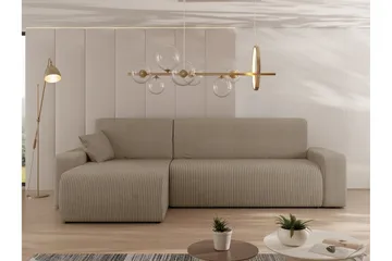 Barile Sofa med Divan 3-personers - Beige - Møbler - Sofaer - Sofa med chaiselong