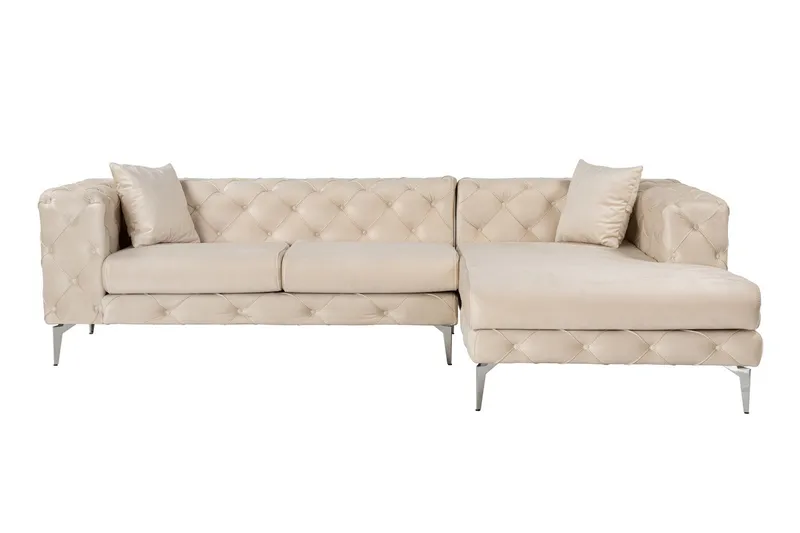 Beachport 3-personers Sofa med Højre Chaiselong, Beige