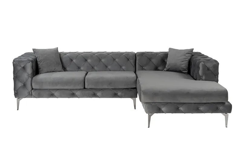 Beachport 3-personers Sofa med Højre Chaiselong, Antracit