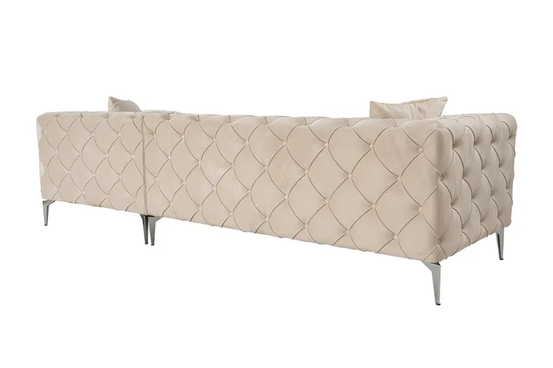 Beachport 3-personers Sofa med Højre Chaiselong - Beige - Møbler - Sofaer - Sofa med chaiselong