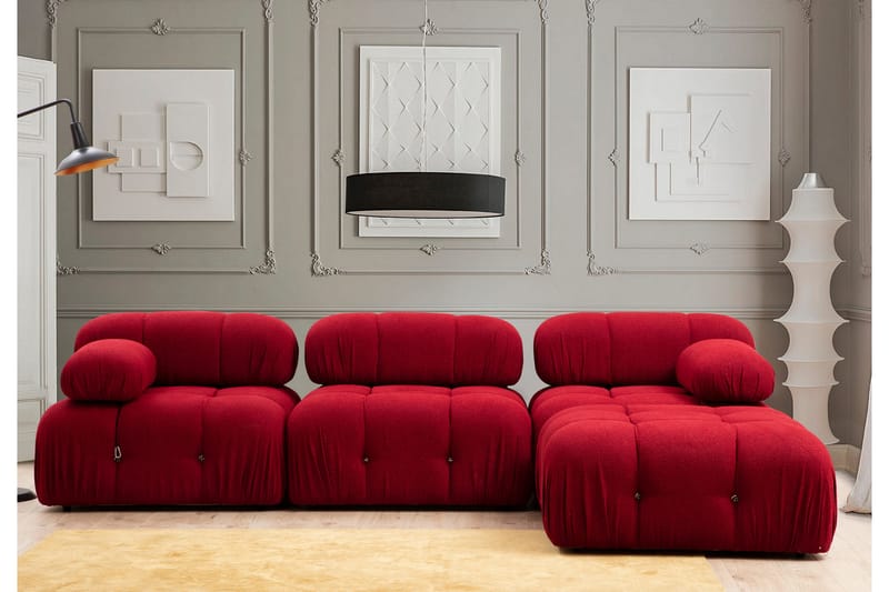 Belgin Boblende Divansofa 3-sæders 288 cm - Møbler - Sofaer - Sofa med chaiselong