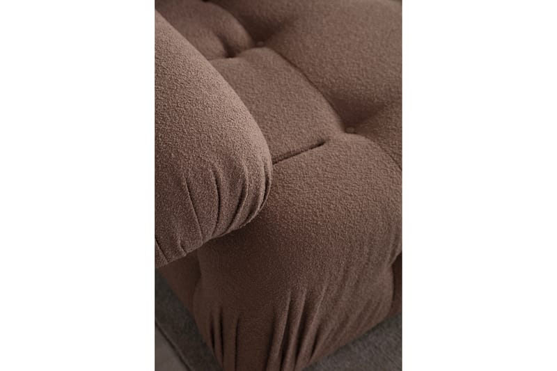 Belgin Boblende Divansofa 3-sæders 315 cm - Brun - Møbler - Sofaer - Sofa med chaiselong