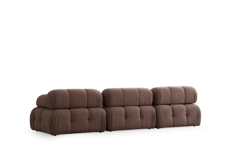 Belgin Boblende Divansofa 3-sæders 315 cm - Brun - Møbler - Sofaer - Sofa med chaiselong