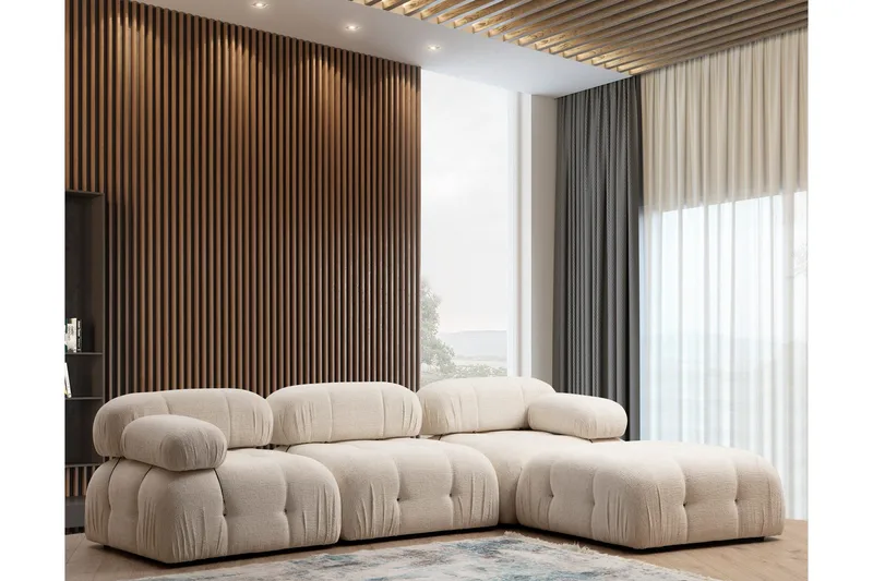 Belgin Boblet Divansofa 3-personers 288 cm, undefined