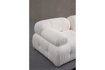 Belgin Sofa med Chaiselong 3-personers - Hvid - Møbler - Sofaer - Modulsofaer - Komplet modulsofa
