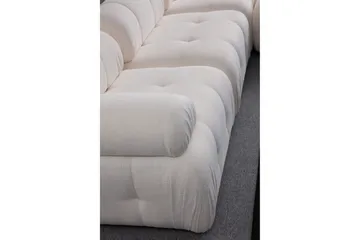 Belgin Sofa med Chaiselong 3-personers - Hvid - Møbler - Sofaer - Modulsofaer - Komplet modulsofa