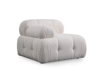Belgin Sofa med Chaiselong 3-personers - Hvid - Møbler - Sofaer - Modulsofaer - Komplet modulsofa