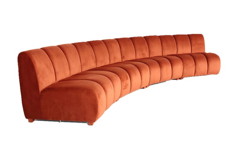 Blightly Sofa m. Chaiselong 5-Pers. - Orange - Sofa med chaiselong